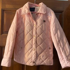 Girls size 5/6 Quilted Tommy Hilfiger jacket in Pink